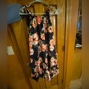 Peach California Love knee length floral dress